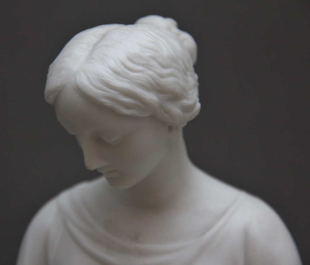 19th Century parian figure Il Penseroso View VI