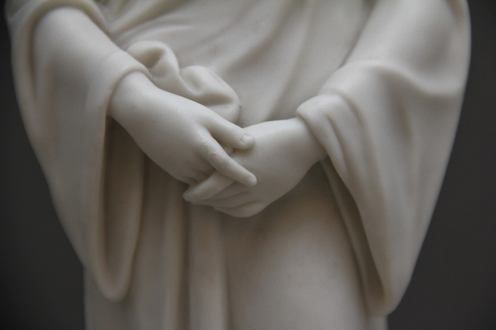 19th Century parian figure Il Penseroso View VIII