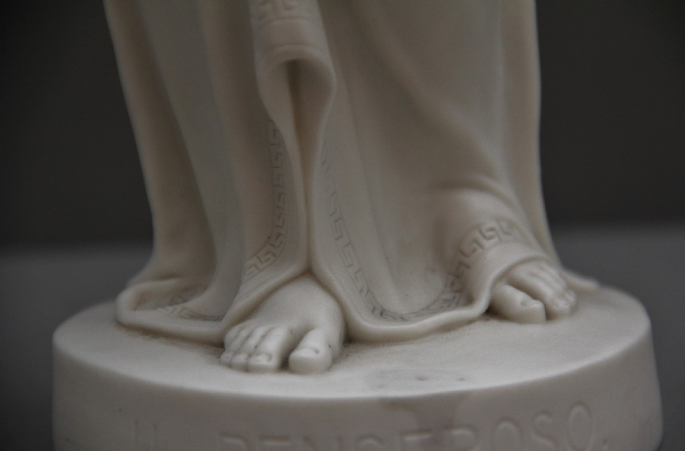 19th Century parian figure Il Penseroso View IX