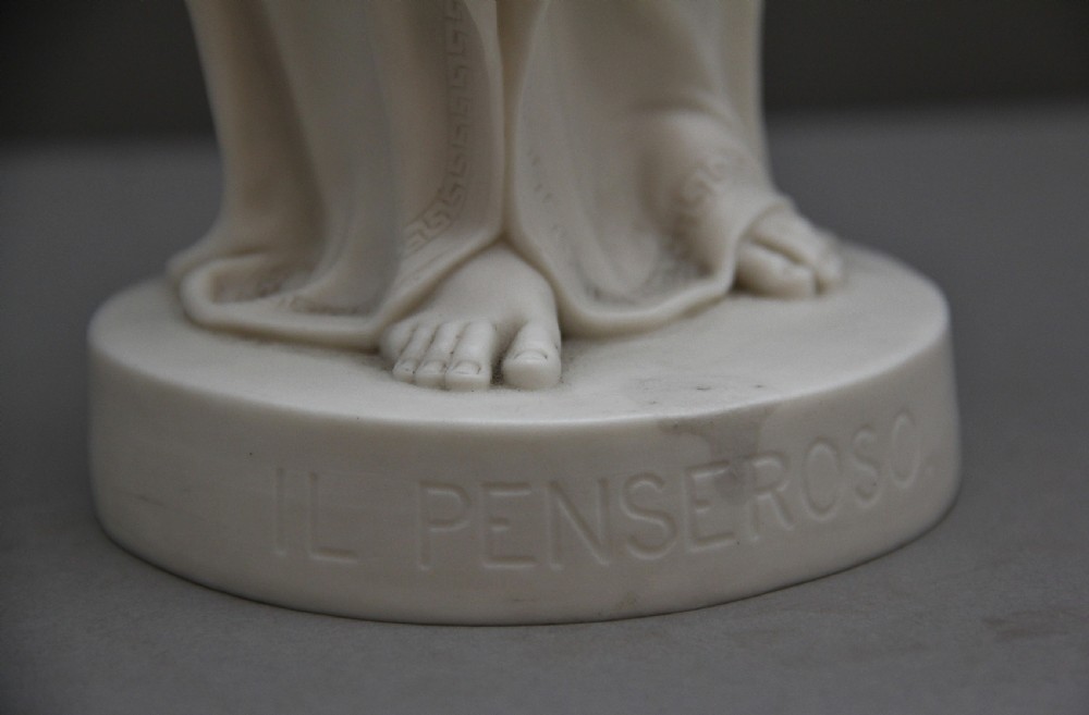 19th Century parian figure Il Penseroso View X