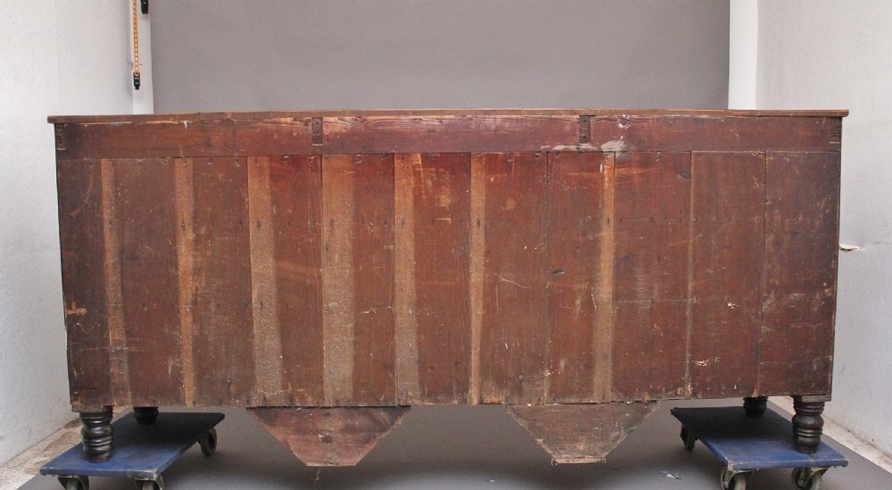 large early 19th Century mahogany and boxwood strung dresser base View V