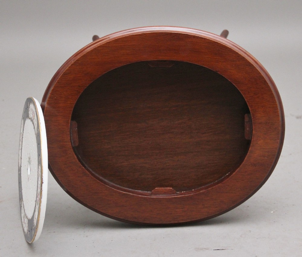 Early 20th Century mahogany occasional table with a ceramic inset View VI