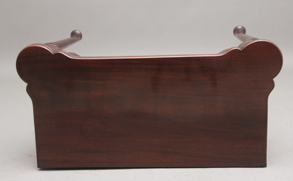 A mid-18th-century mahogany card table featuring a fold-over top, a single frieze drawer with a brass ring handle, and cabriole legs with pad feet. View XIII