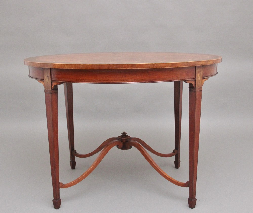 19th Century inlaid satinwood table