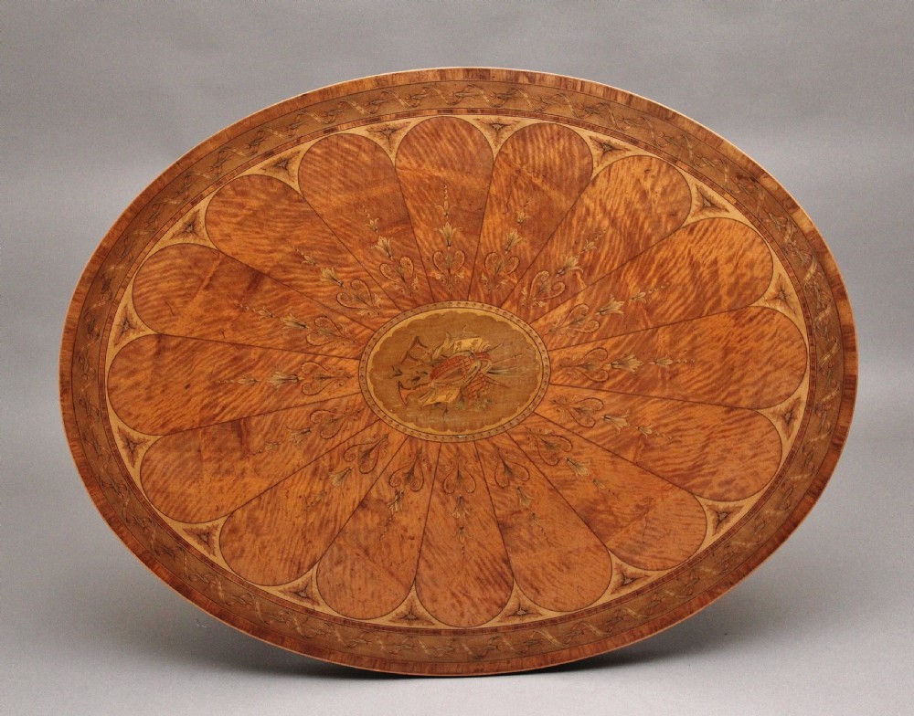 19th Century inlaid satinwood table View II