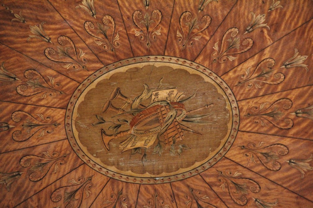 19th Century inlaid satinwood table View III