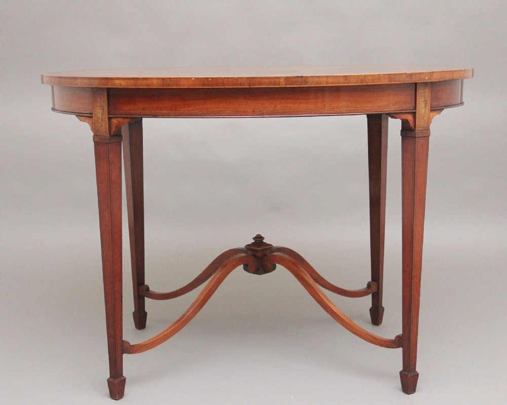 19th Century inlaid satinwood table View V