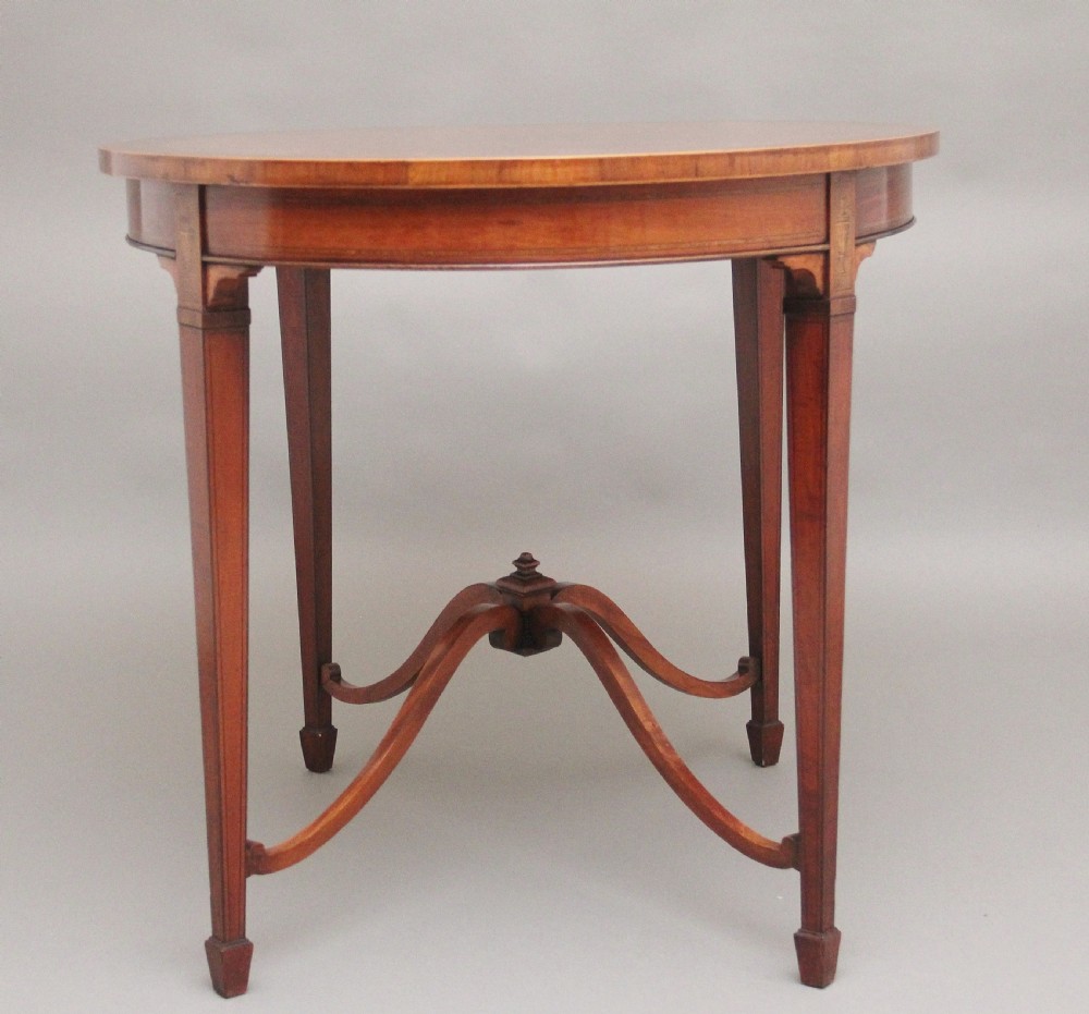 19th Century inlaid satinwood table View VI