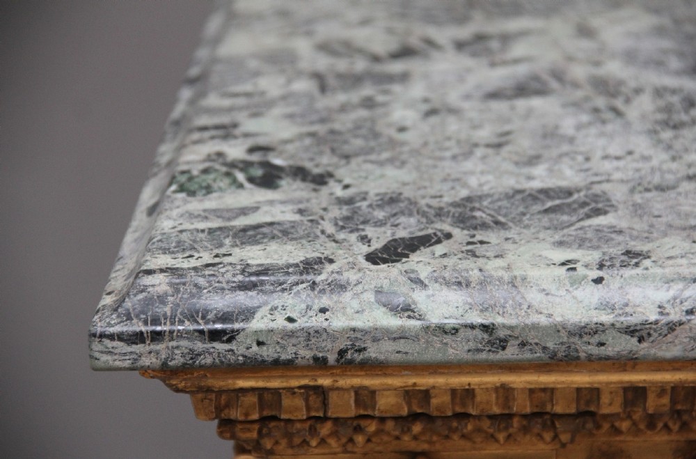 A superb quality 18th Century Italian giltwood console table View III