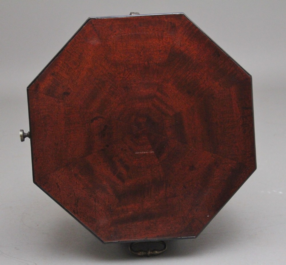 18th Century mahogany octagon shaped wine cooler View VII
