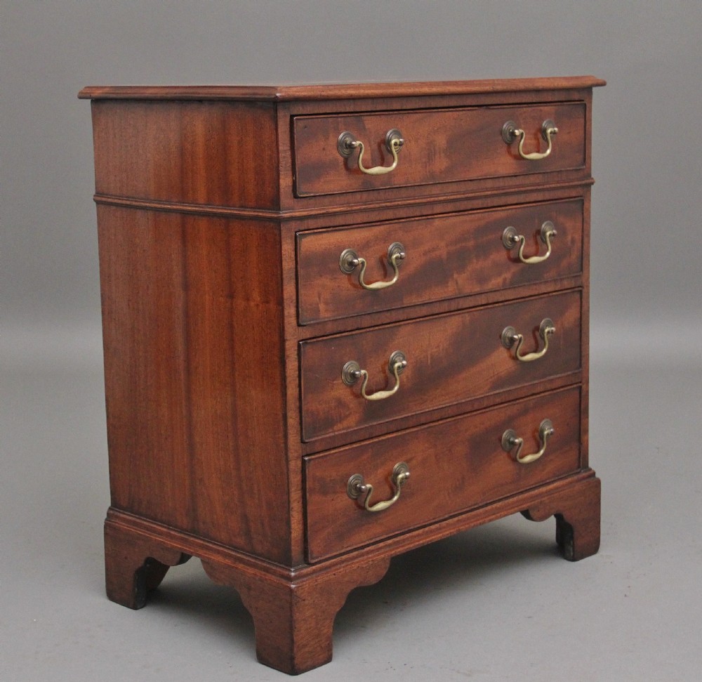 Mid 19th Century mahogany bedside chest of drawers View II