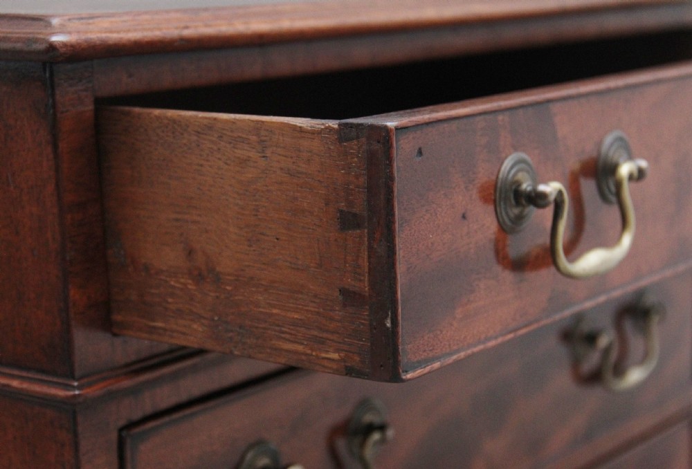 Mid 19th Century mahogany bedside chest of drawers View IV