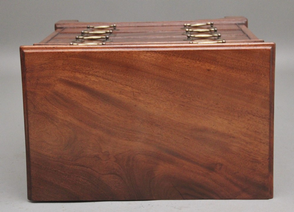 Mid 19th Century mahogany bedside chest of drawers View IX