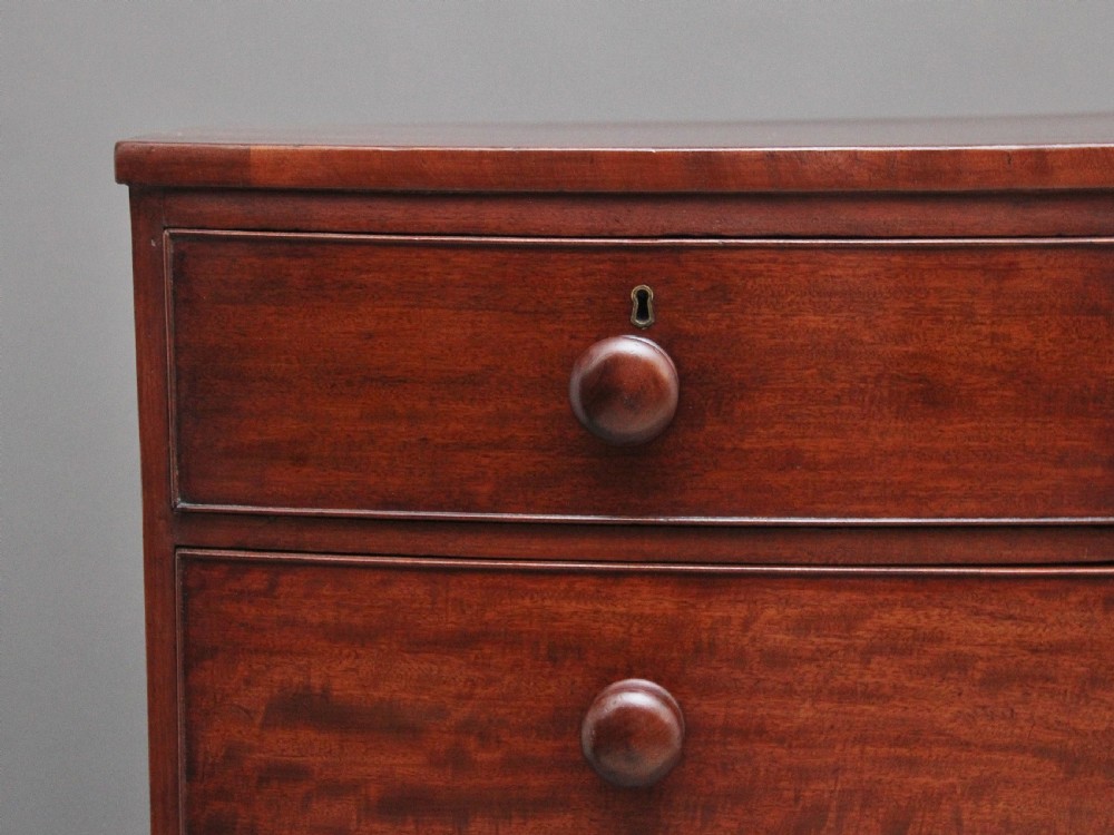 Early 19th Century mahogany bowfront chest of drawers View II