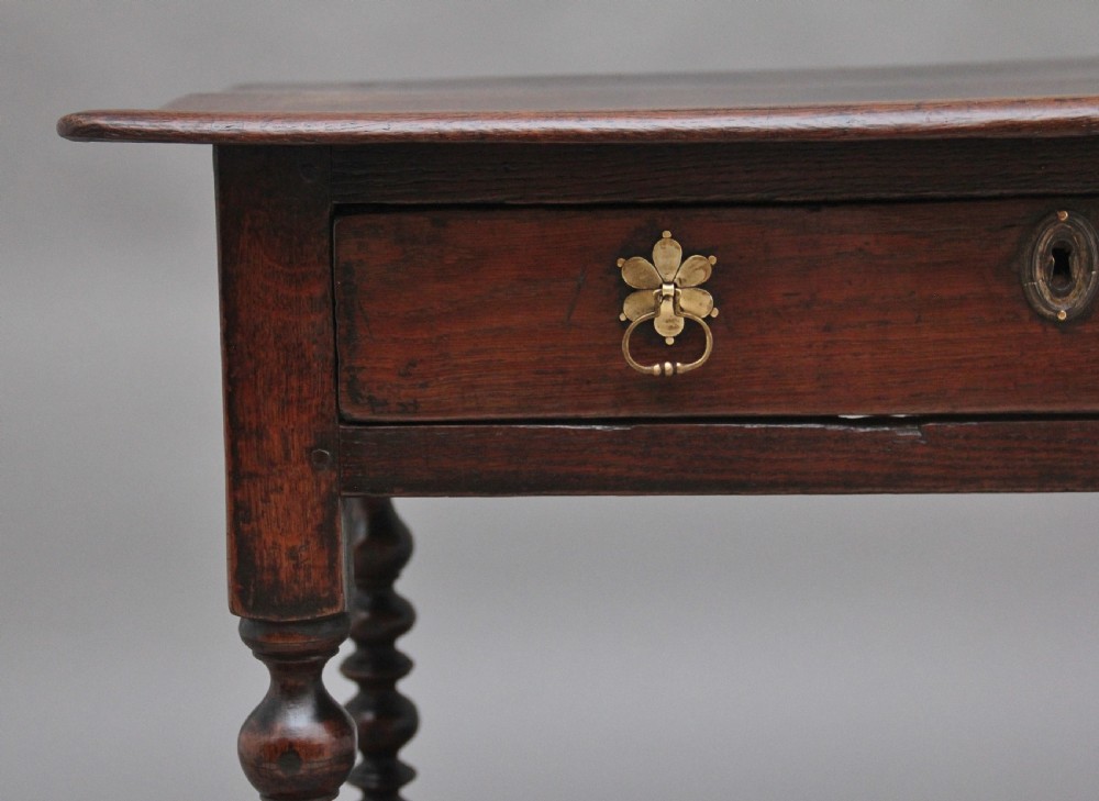 Early 18th Century oak side table View II