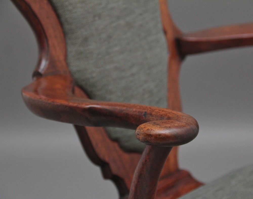 A fabulous quality and very rare George II walnut armchair View XI