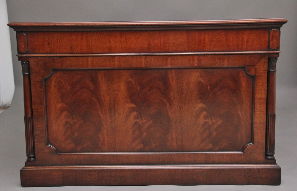 A large and impressive early 20th Century mahogany desk View VIII