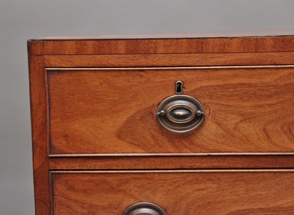 A lovely quality early 19th Century mahogany chest View II