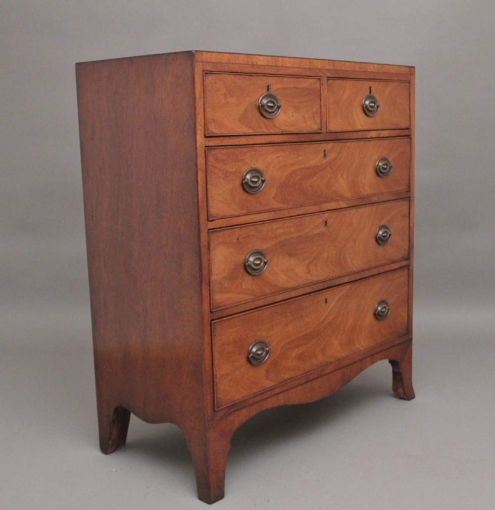 A lovely quality early 19th Century mahogany chest View III