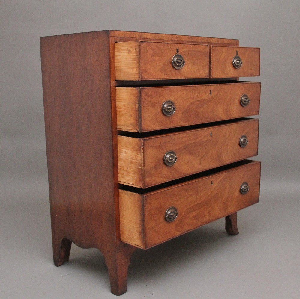 A lovely quality early 19th Century mahogany chest View IV