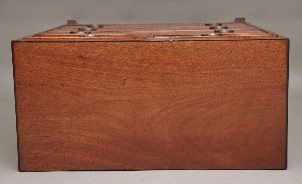 A lovely quality early 19th Century mahogany chest View IX