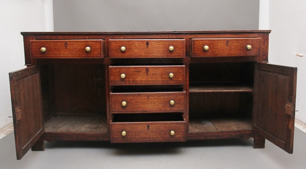 Early 19th Century oak dresser base View II
