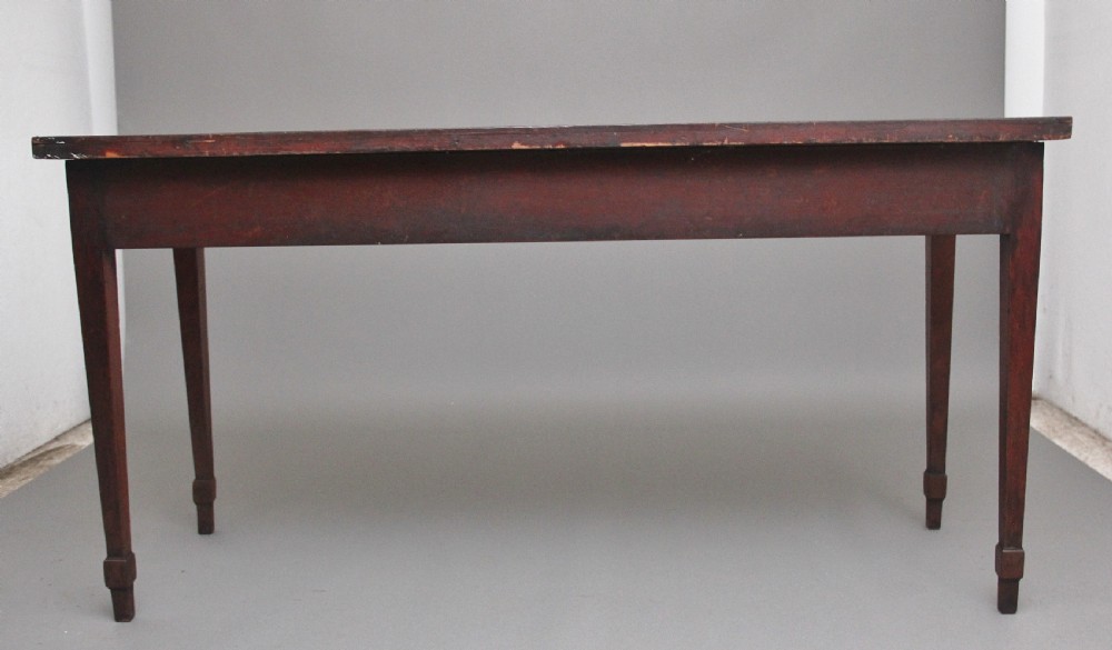 Quality early 19th Century mahogany serpentine serving table View VII