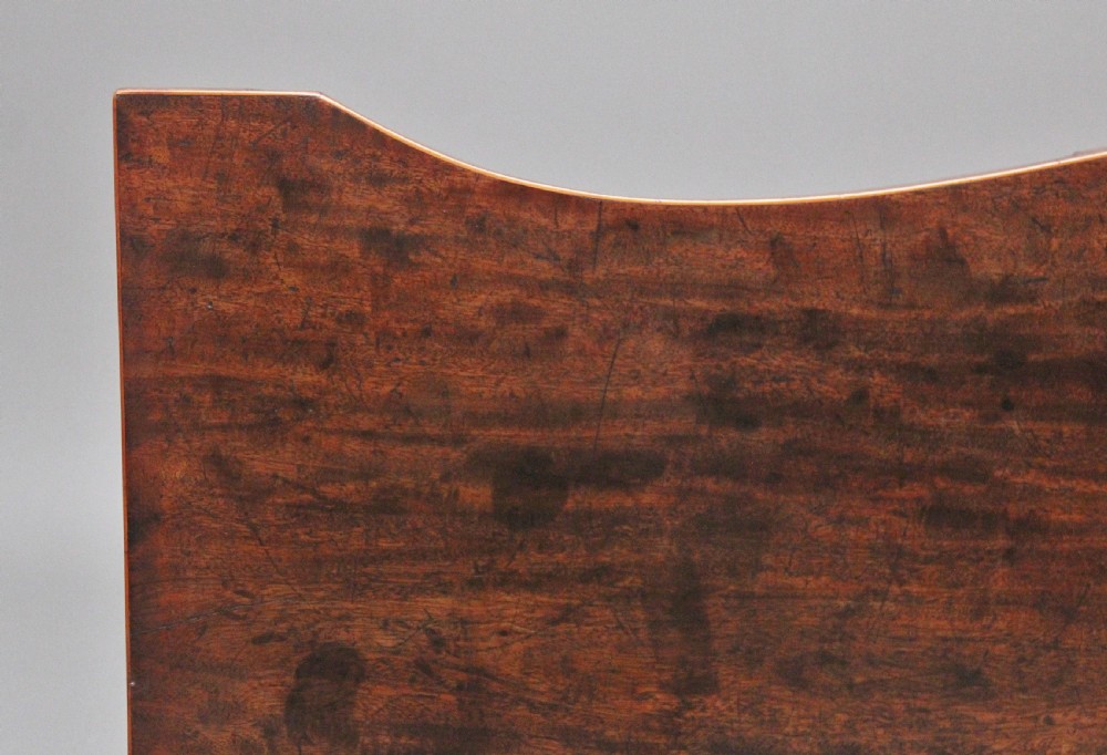 Quality early 19th Century mahogany serpentine serving table View VIII