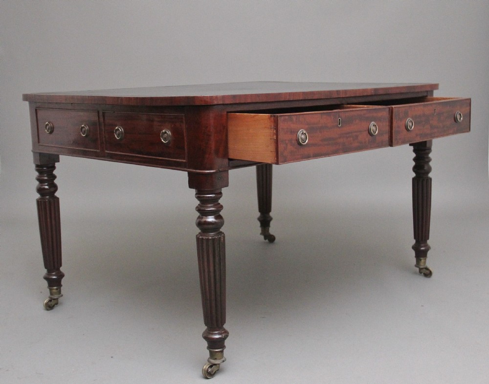 19th Century mahogany partners writing table View II