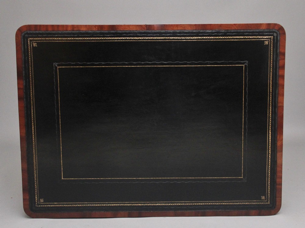 19th Century mahogany partners writing table View VI