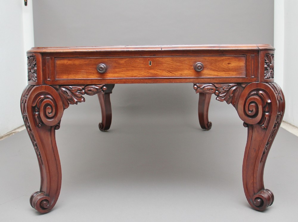 Superb quality large 19th Century mahogany desk View X