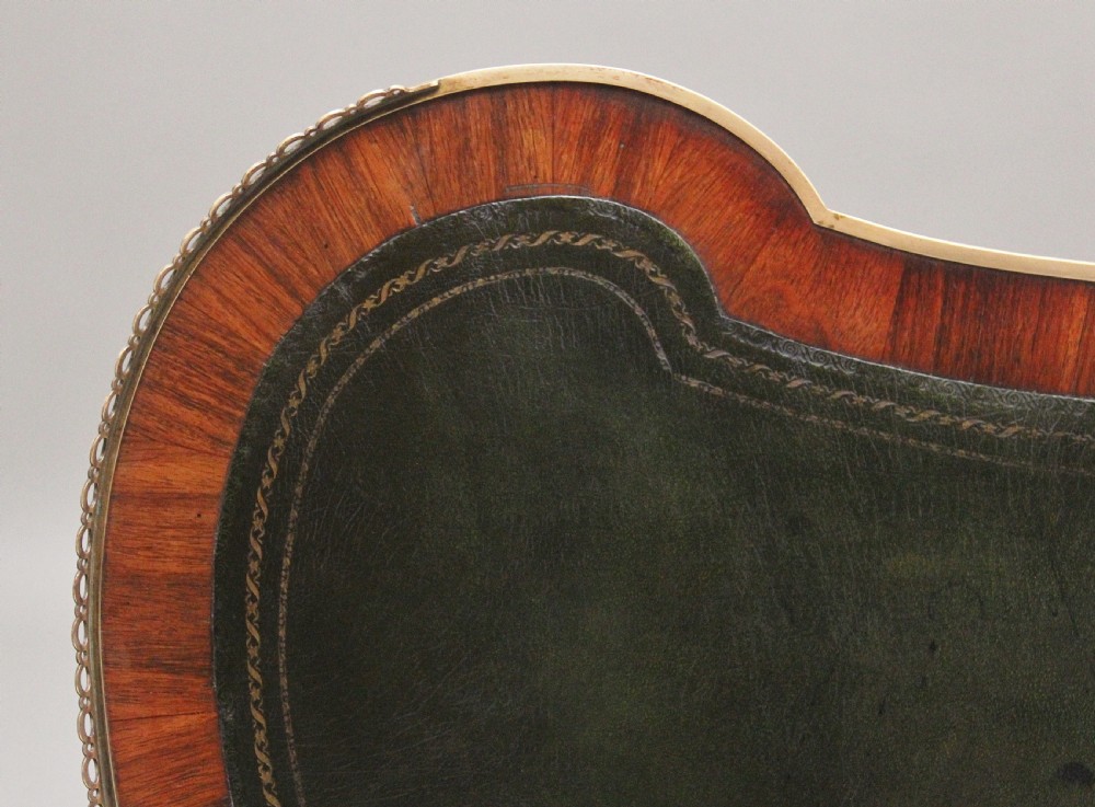 19th Century freestanding French parquetry and Kingwood Desk View IX