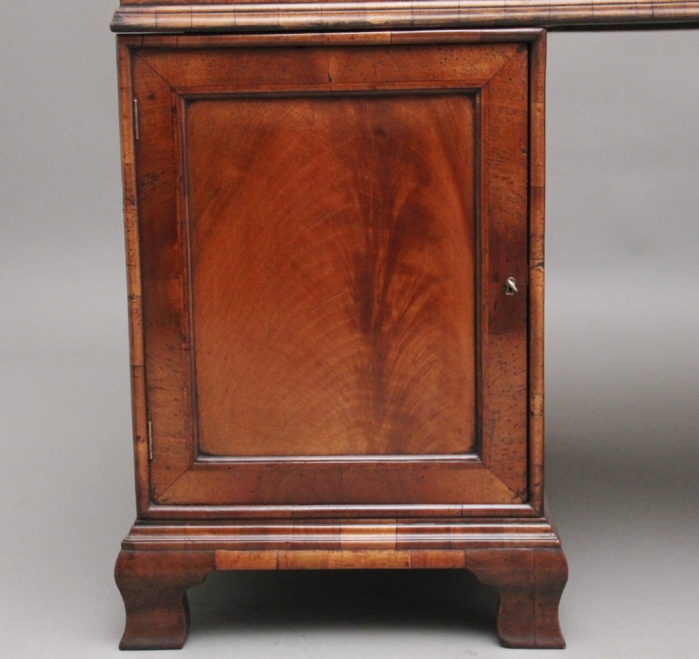 Early 20th Century walnut partners desk View XI