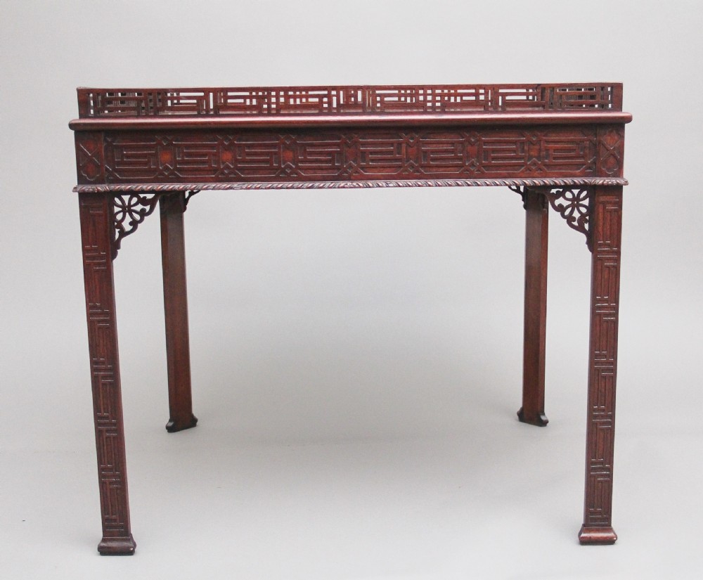 19th Century mahogany silver table  View II