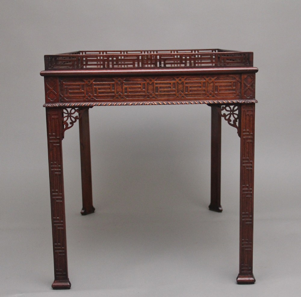 19th Century mahogany silver table  View V