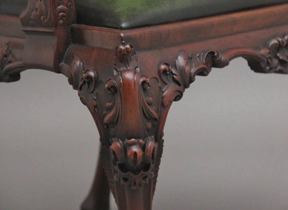 A highly decorative early 20th Century carved mahogany armchair in the Chippendale style View X
