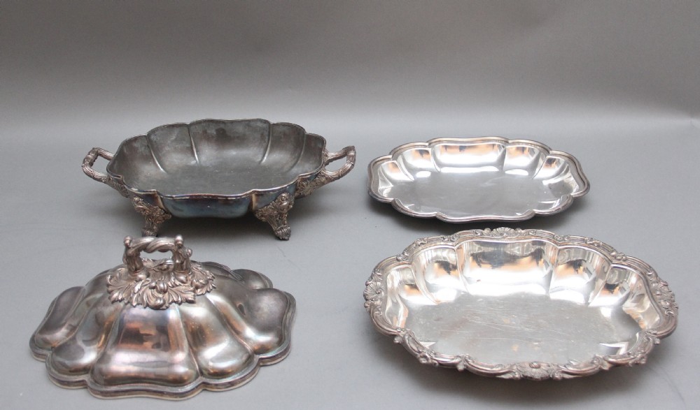 A set of three early 19th Century silver plated Old Sheffield tureens View IX