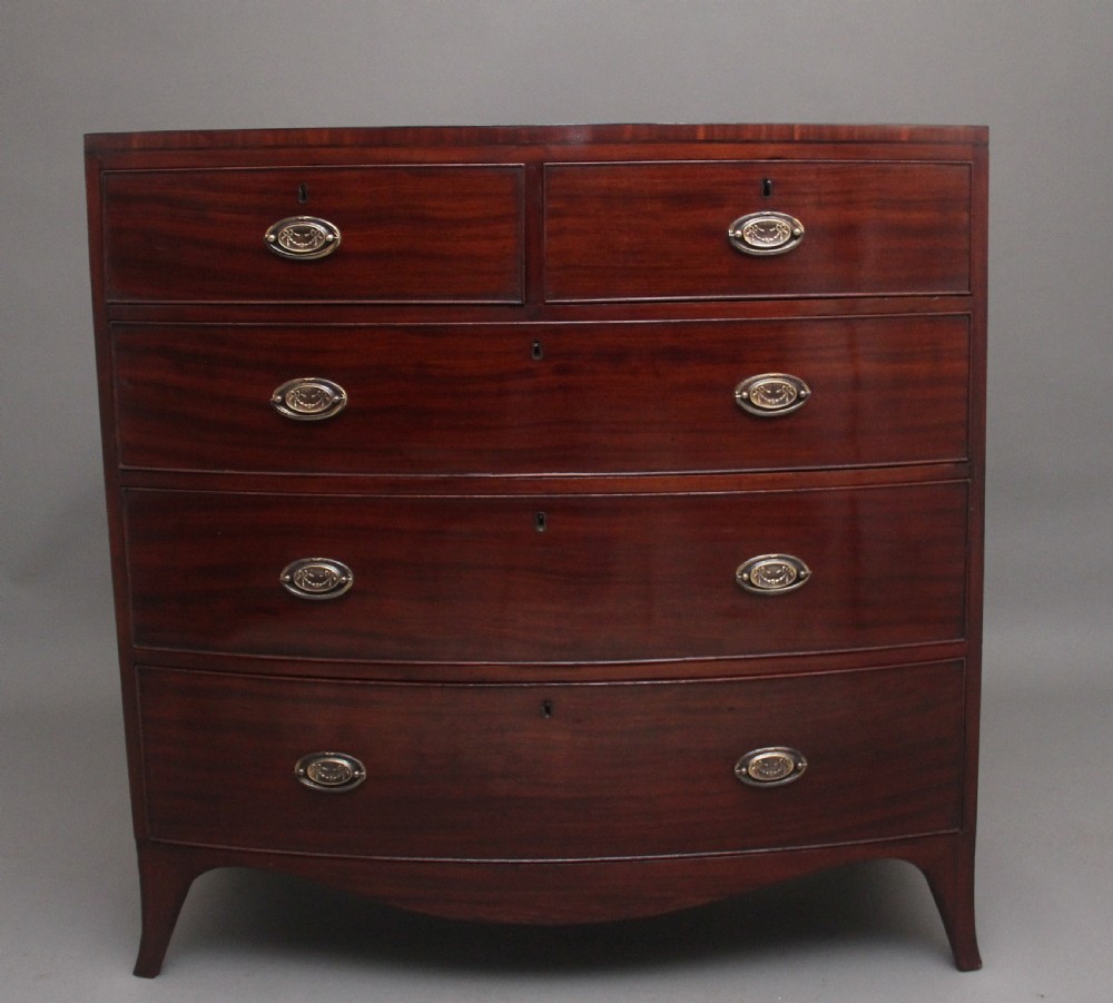 Early 19th Century mahogany bowfront chest 