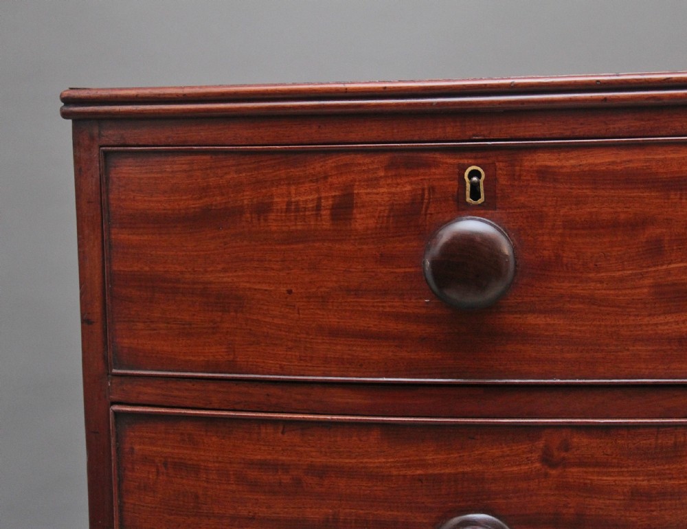 Early 19th Century mahogany bowfront chest of drawers View II