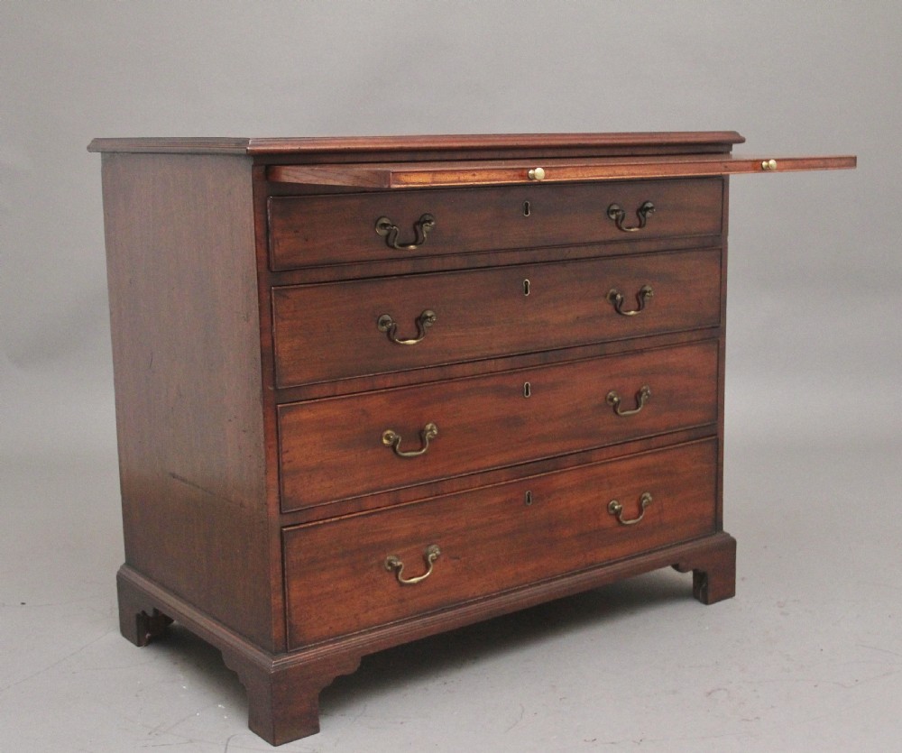 18th Century Georgian mahogany chest of drawers View IV