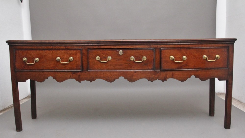 18th Century antique oak dresser base