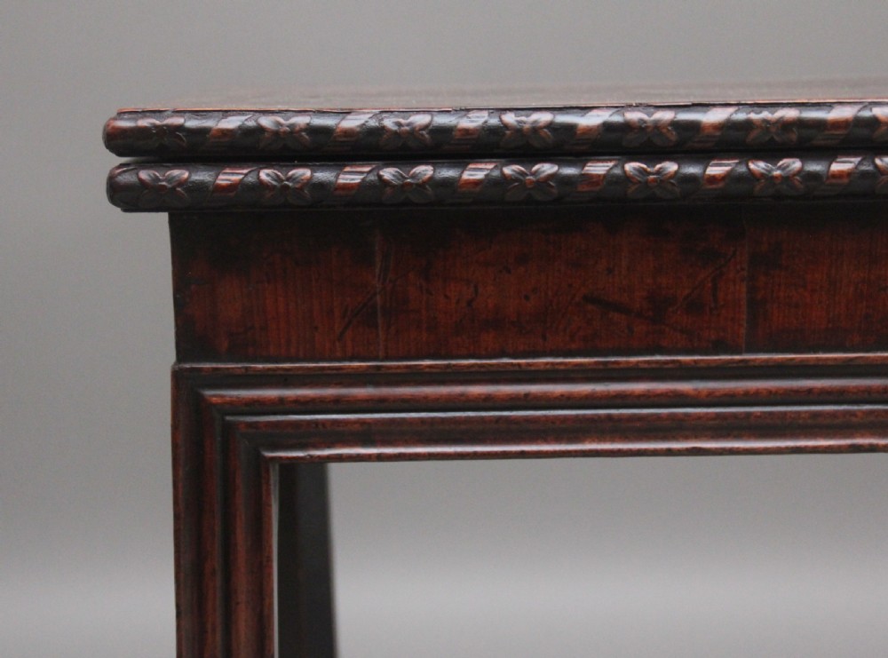 18th Century mahogany card table View II