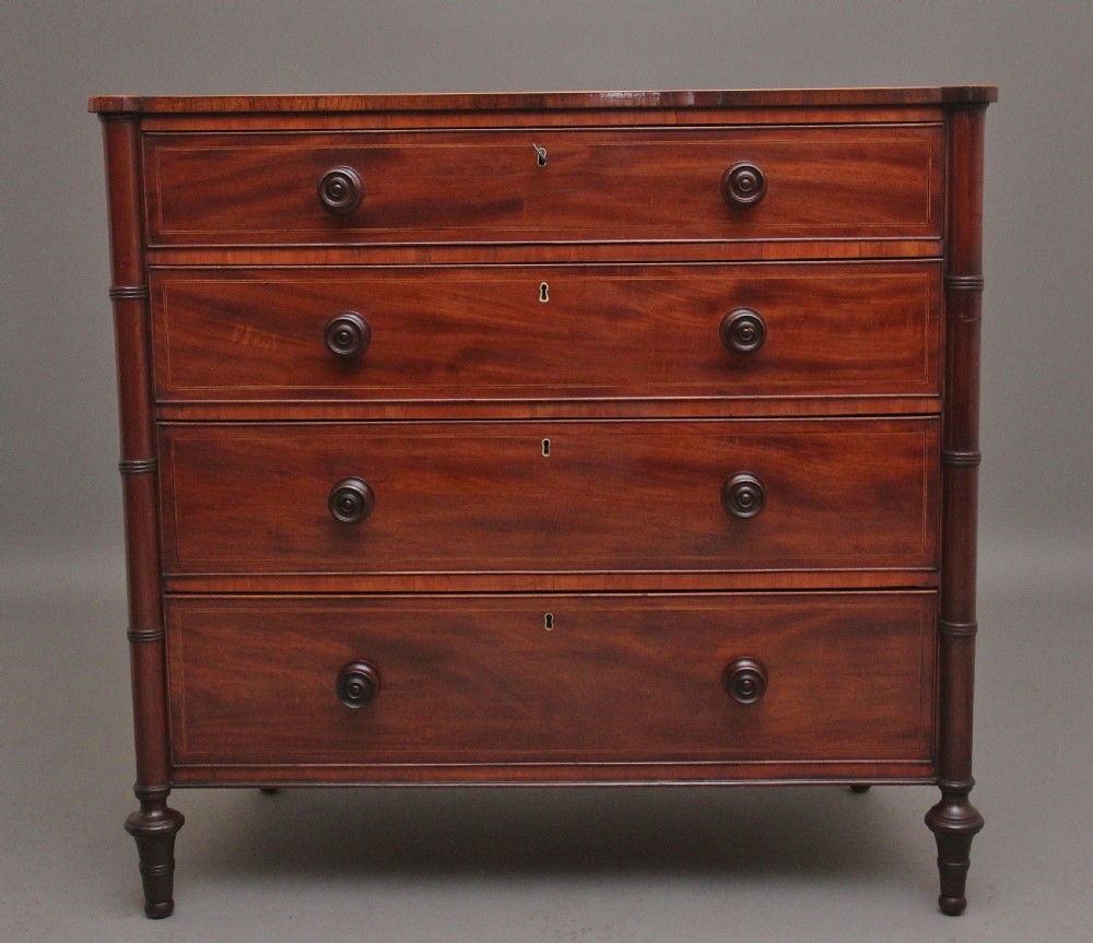 A superb quality early 19th Century Regency mahogany chest of drawers