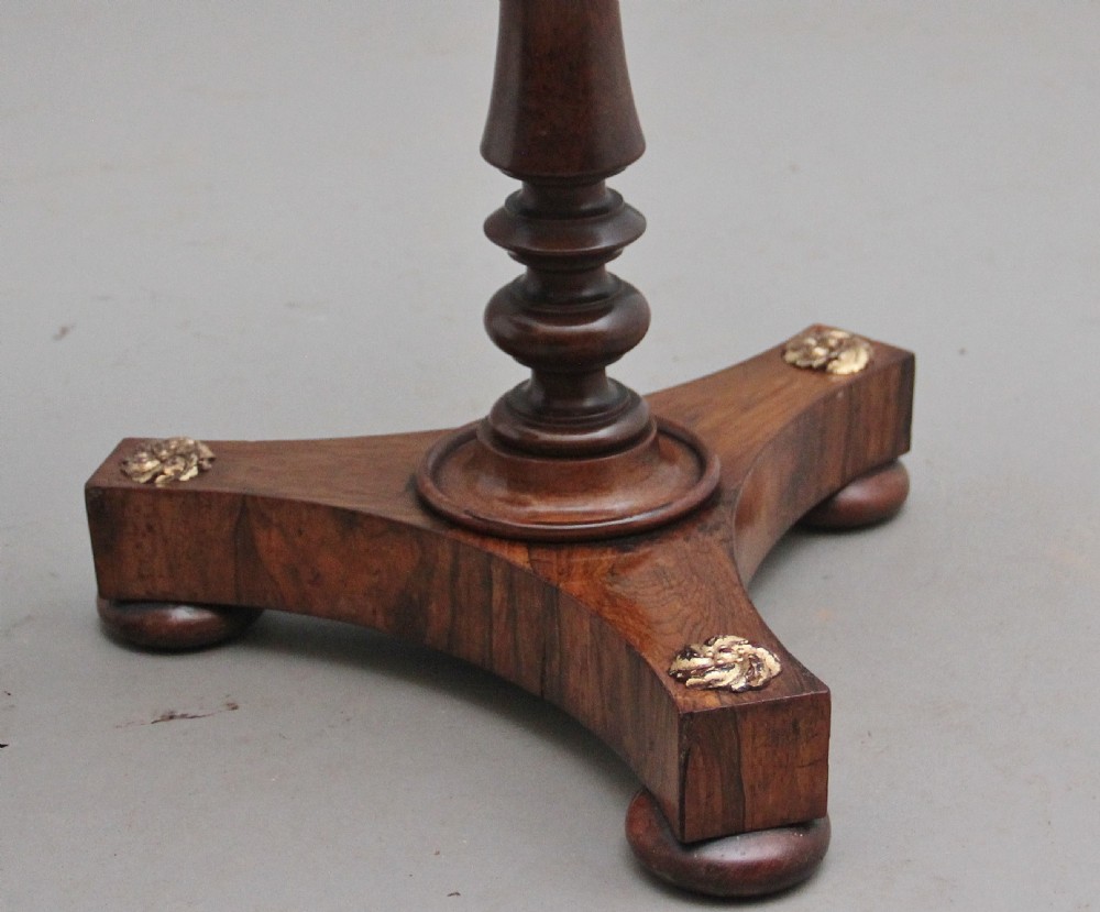 A decorative pair of early 19th Century rosewood wine tables View IX