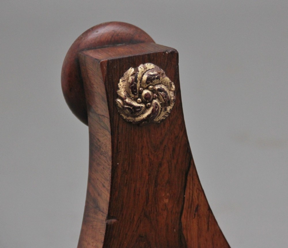 A decorative pair of early 19th Century rosewood wine tables View X