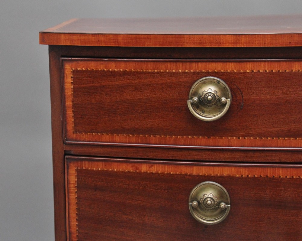 Decorative 18th Century mahogany bowfront chest of drawers View VIII