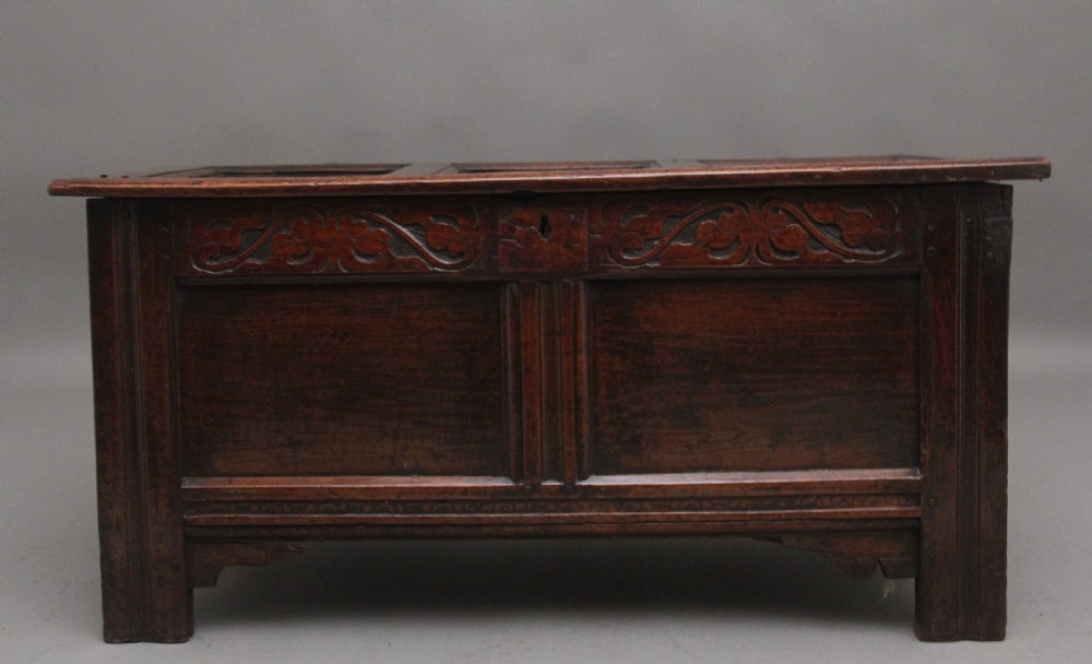 18th Century oak coffer 