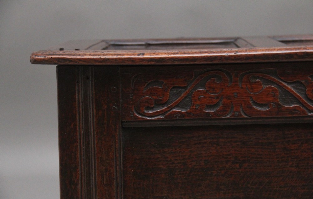 18th Century oak coffer  View II