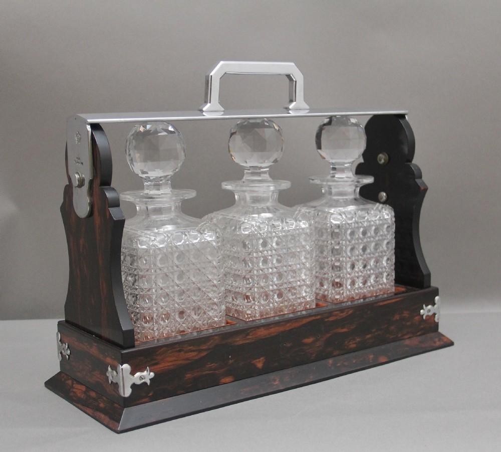 Large 19th Century coramandel Tantalus