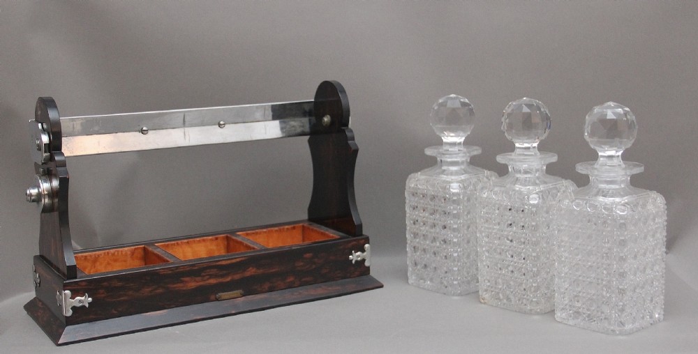 Large 19th Century coramandel Tantalus View XIII